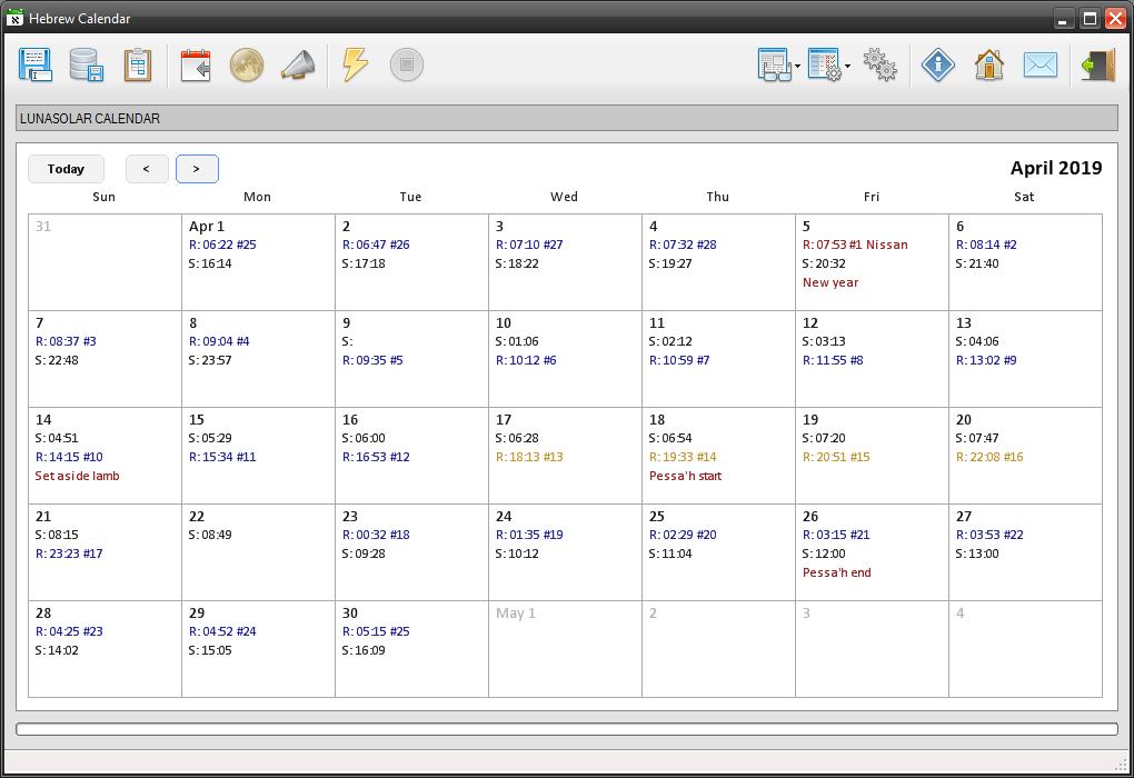 Hebrew Calendar « Software projects « Ordisoftware Engineering